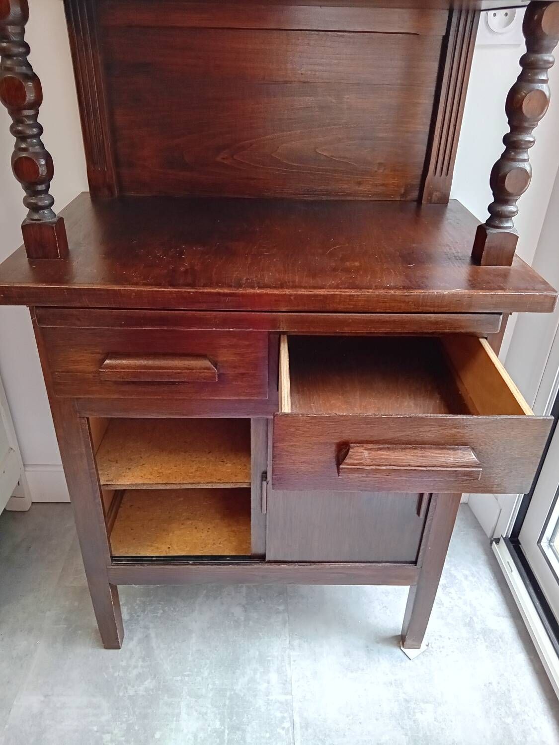 Brasserie furniture, wooden dresser