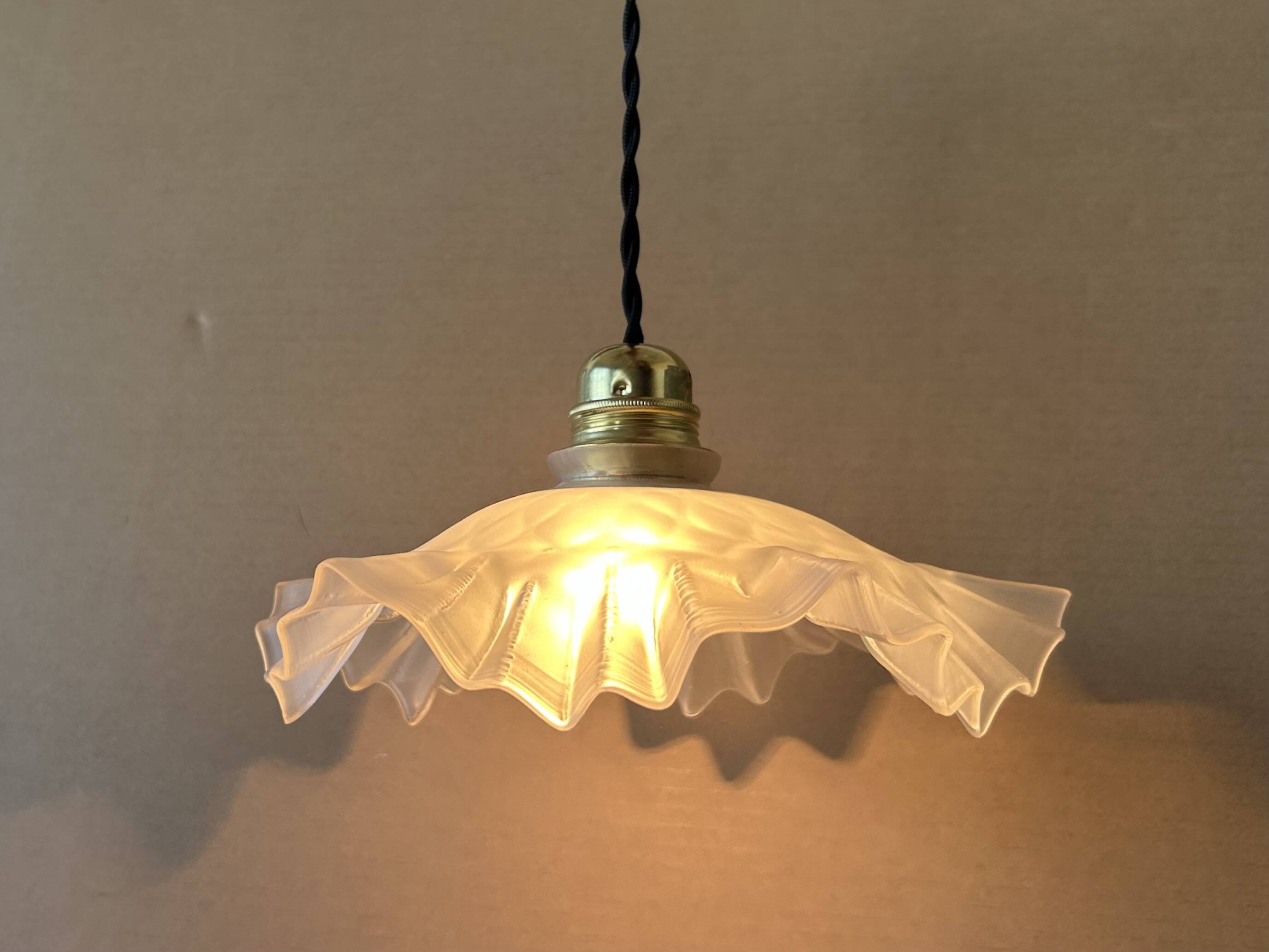 Antique glass pendant