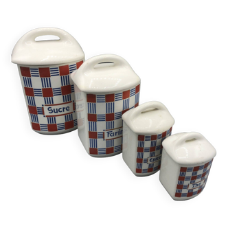 Earthenware spice jars