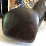 Black Ceramic/Female Nude/signed Tim Orr 1961/Mid century/Vintage