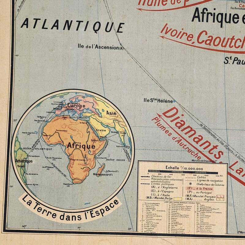 Videl lablache school map - n°17 political africa