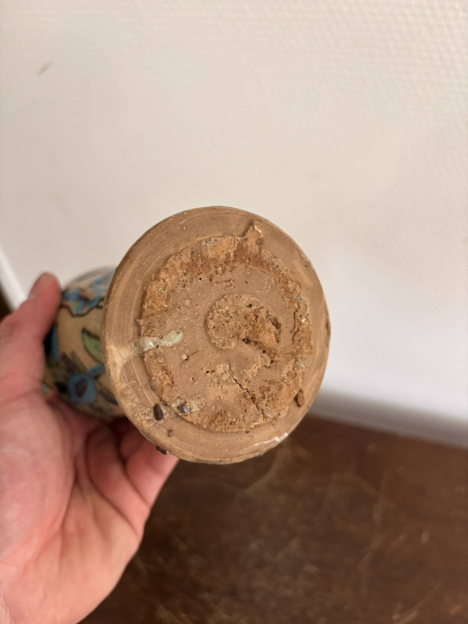 Ancient Ceramic Candle Holder Terracotta Persian Bird Torch Persian