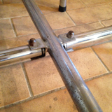 Vintage shapeica folding table and chrome feet 60/70