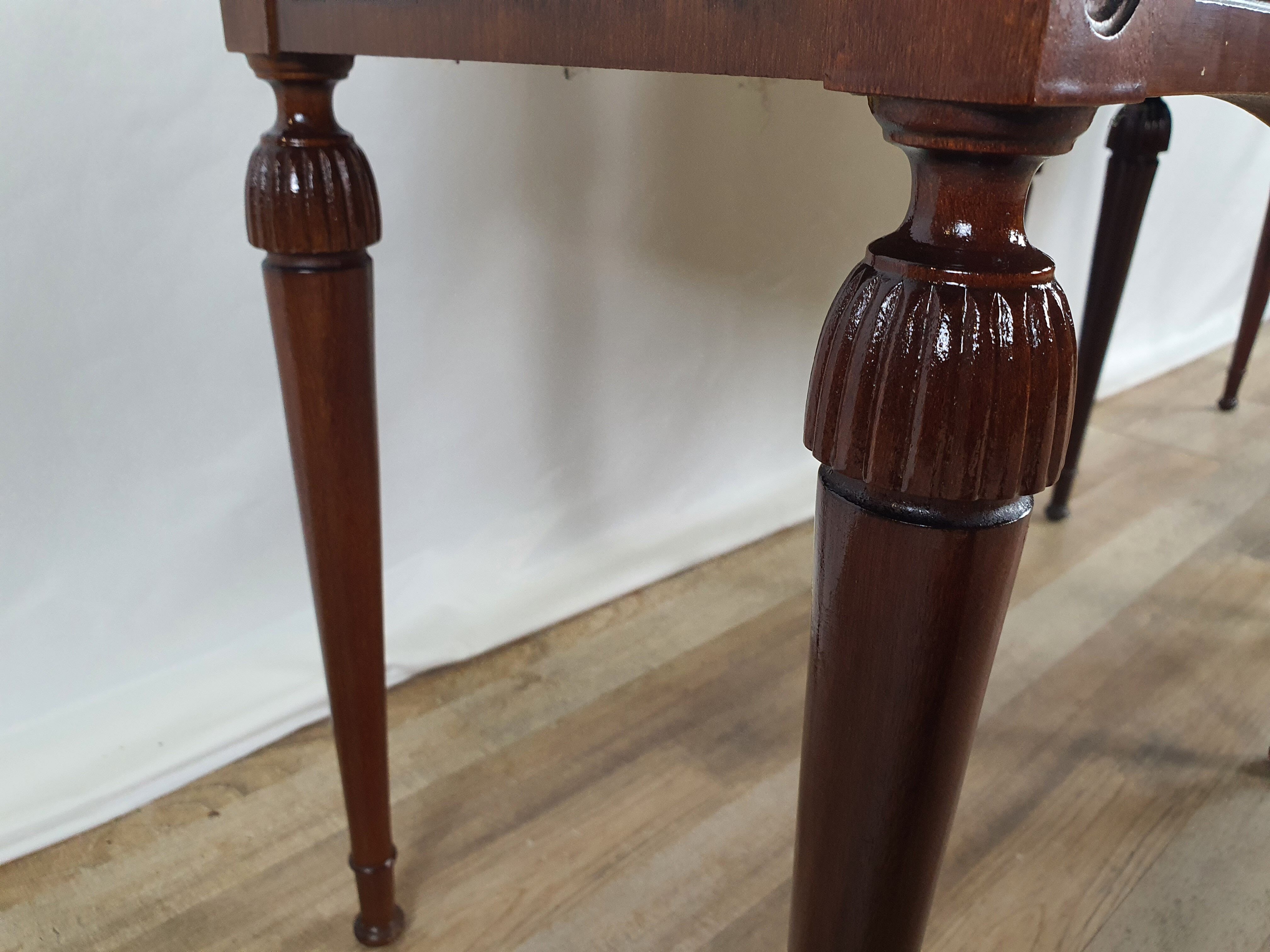 Pair of 1960s bedside tables with marble