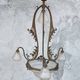 Art Nouveau chandelier in brass and bronze