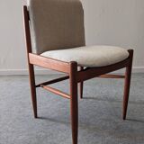Set of 4 Danish teak chairs, 1950s-1960s