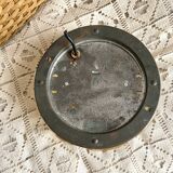 Vintage amber glass ceiling lamp