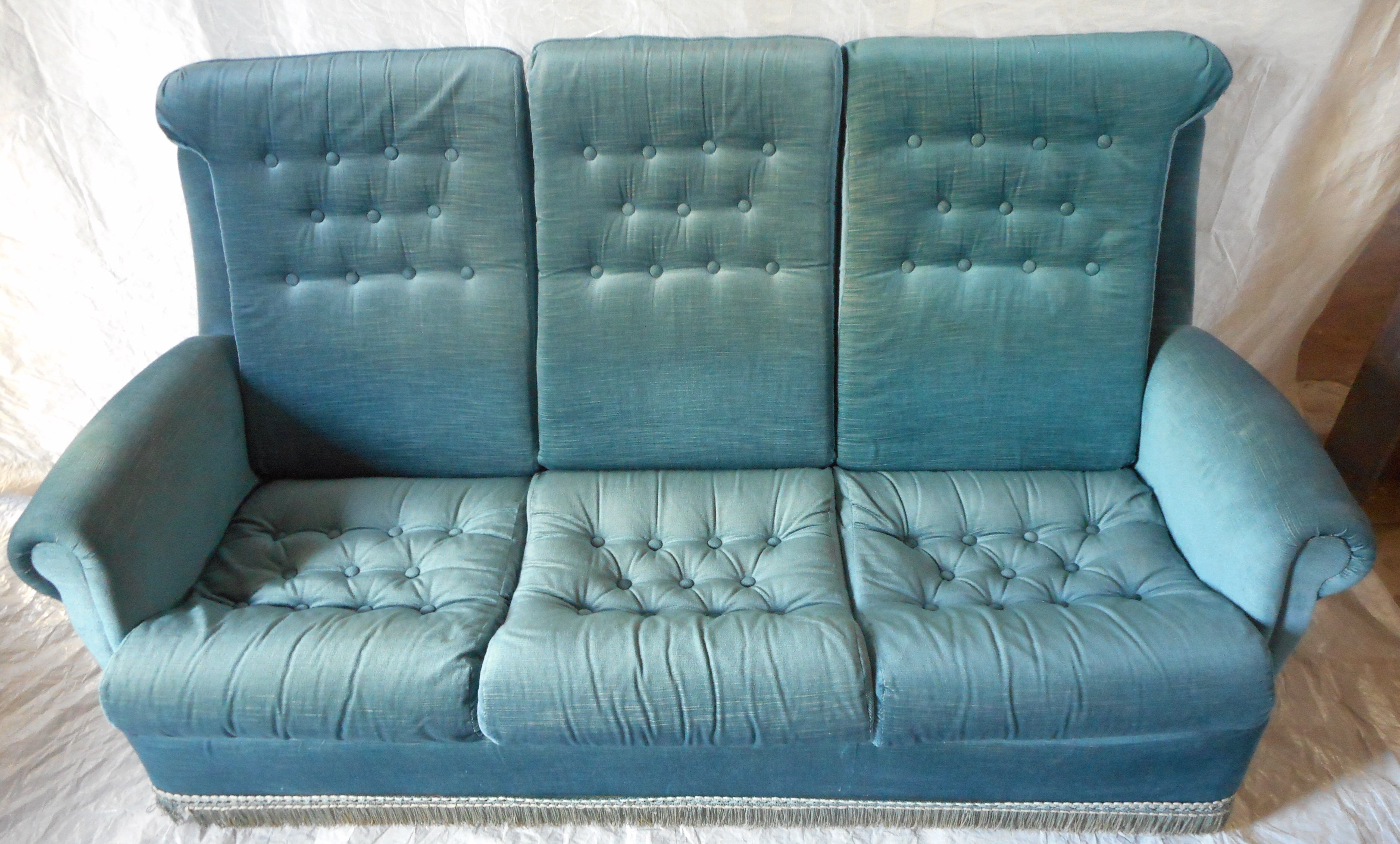 Velvet sofa