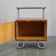 Restored Bauhaus chrome and walnut nightstand, Czechoslovakia 1940s
