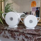 Ensemble théière et sucrier art déco TLB porcelaine Limoges