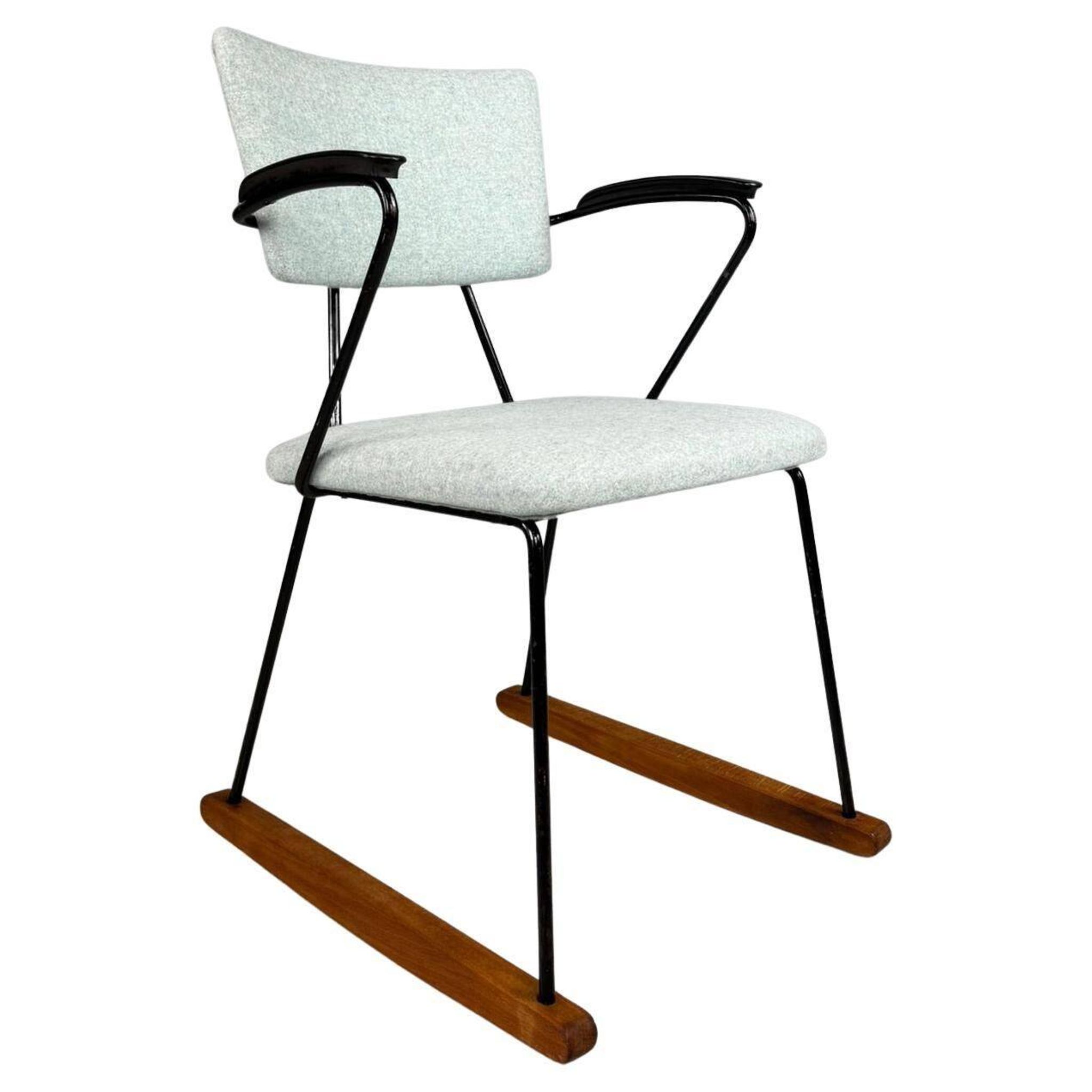 Rare Kembo rocking chair by WH Gispen, 1950s Netherlands