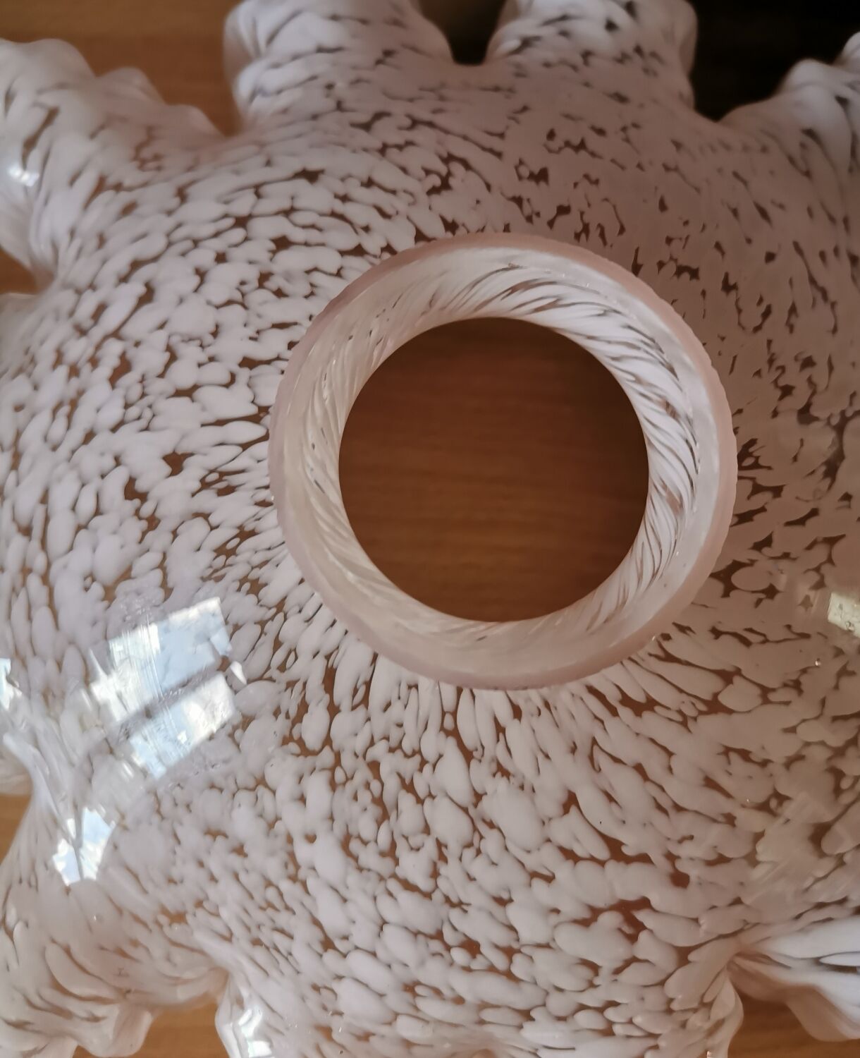 Pink opaline lampshade