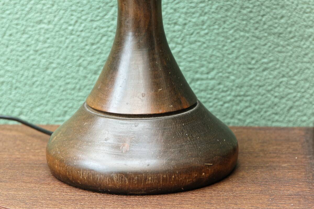 Desk lamp, 1960s, turned wood