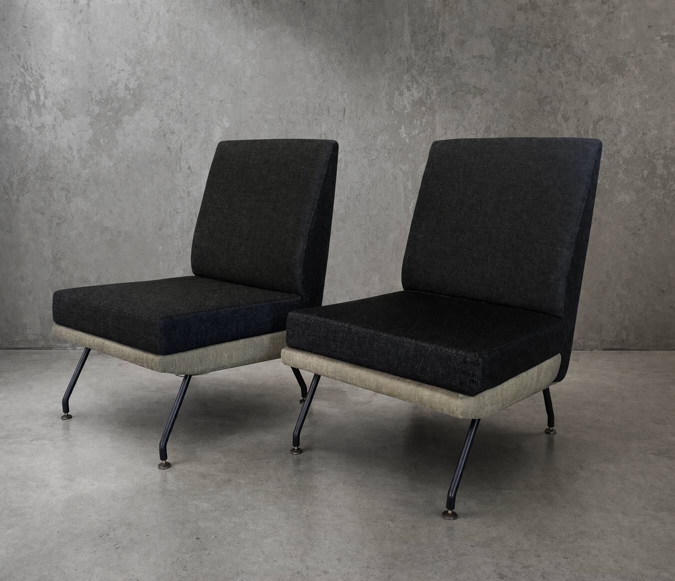 Pair of vintage armchairs from the 1950s – modernist spirit