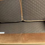 Golden velvet toad sofa