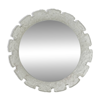 Hillebrand vintage Lucite wall mirror with backlight , 1970’s , Germany