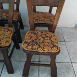 6 vintage brutalist chairs from the 1950s.