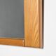 Mirror in elm by Maison Regain, France, circa 1970.