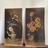 Two oil paintings on panels
