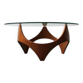Modernist Coffee Table attributed to HP Glass, USA, 1960s