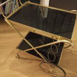 Black and gold serving trolley