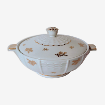 Limoges art porcelain soup tureen