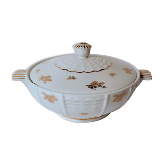 Limoges art porcelain soup tureen