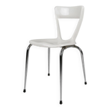 Chaise de salle à manger Gilac blanche vintage, années 1960