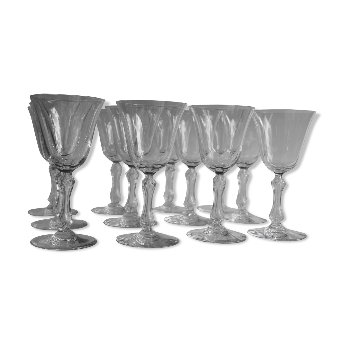 12 verres à eau modèle lozère Cristal Saint Louis