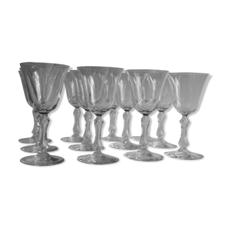 12 water glasses model lozère Cristal Saint Louis