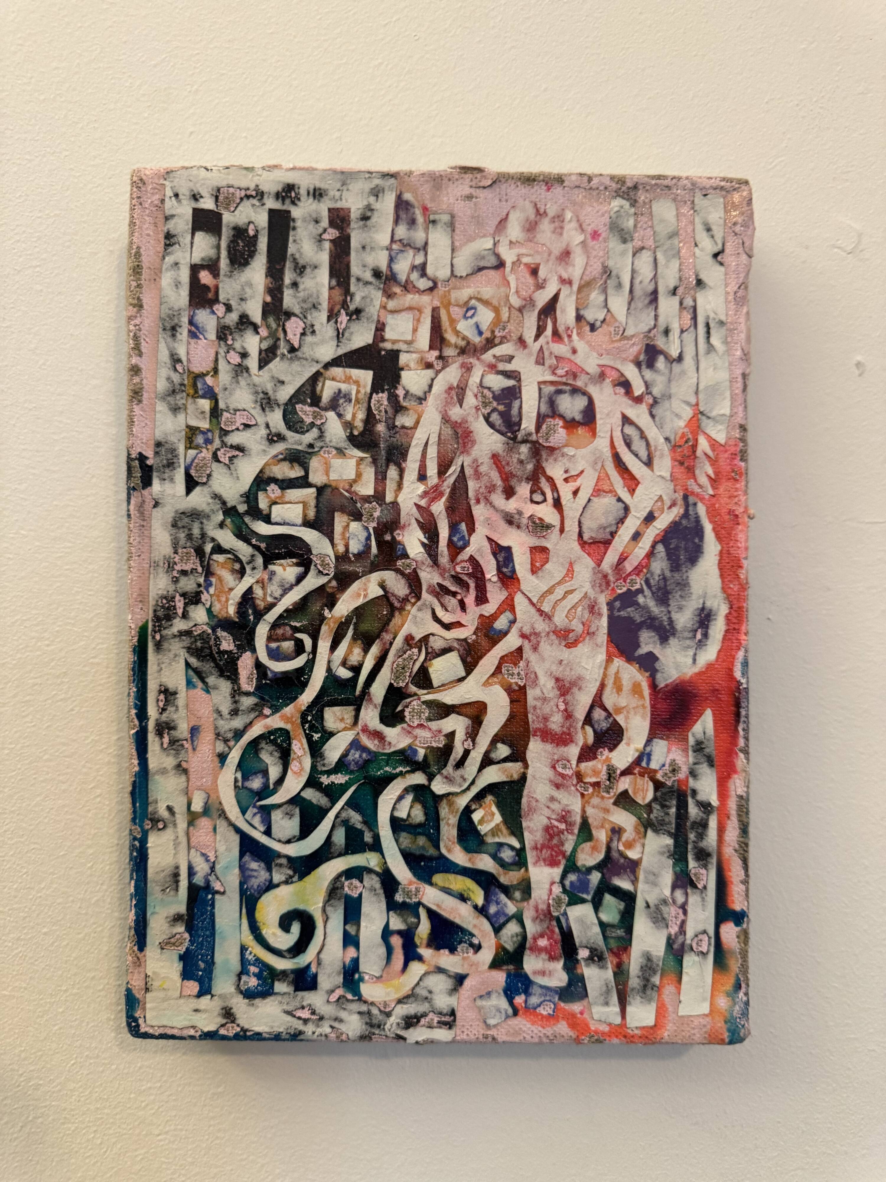 Mixed media on canvas Dominique Digeon – “The White King”, 2006