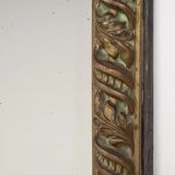 Early 20th C copper Arts & Crafts style rectangular mirror