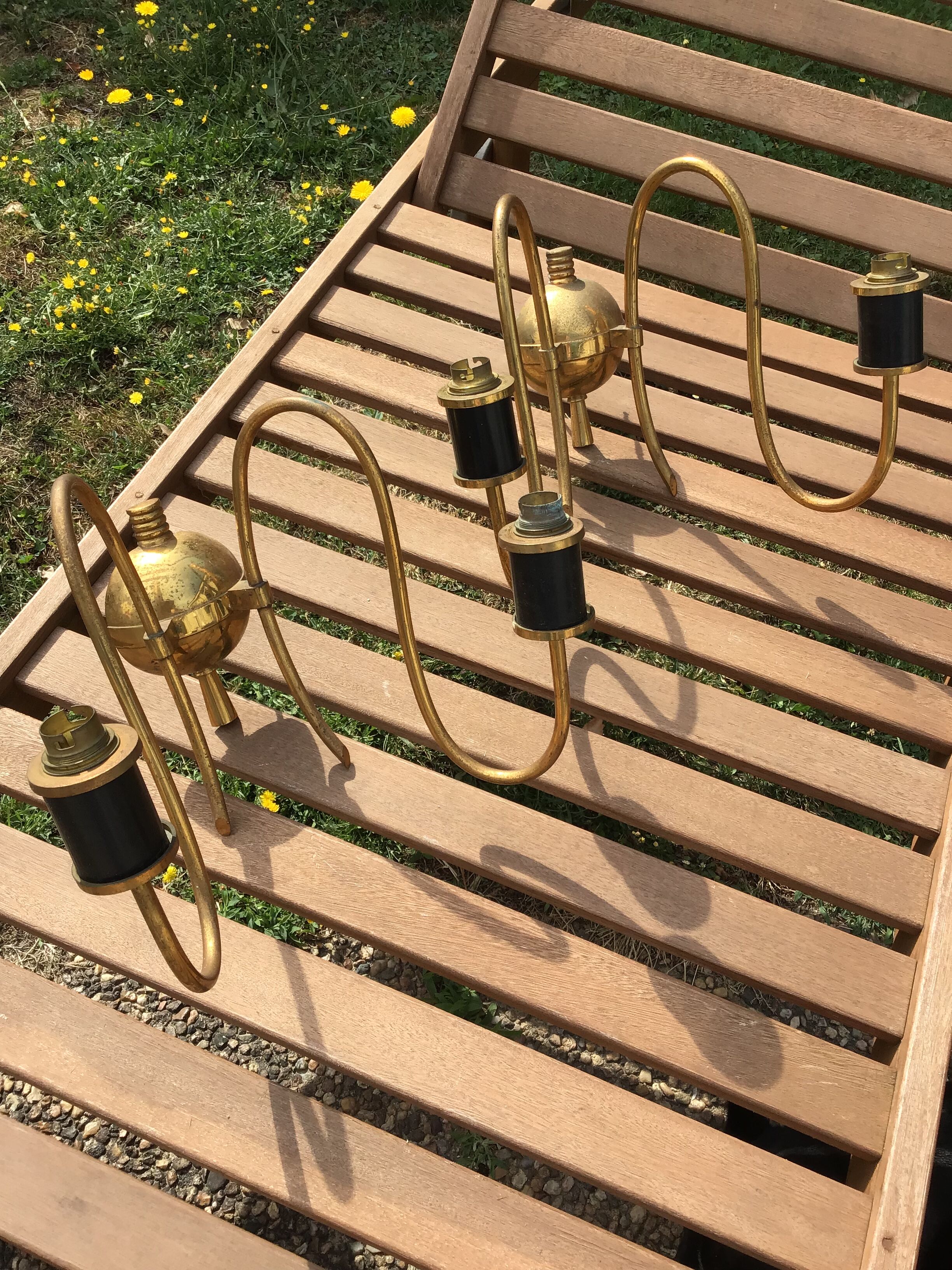 Pair of vintage wall lamps