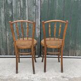 Paire de chaises de bistrot 1950