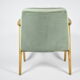Classic Polish Vintage Armchair, model 366 designed by J. Chierowski, 1960, olive velvet, oak wood
