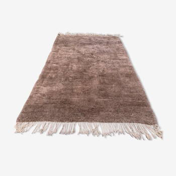 Vintage turkish camel hair rug 200x133 cm turkish carpet beige, medium