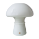 Lampe de table champignon en verre vintage, design danois Odreco, années 80