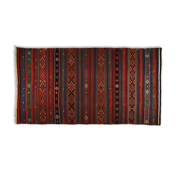 Anatolian handmade kilim rug 370 cm x 194 cm