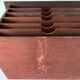 Wooden desk storage