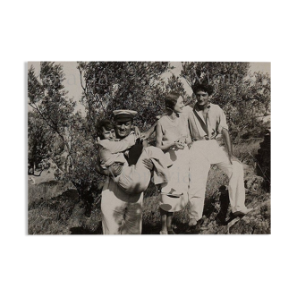 Photograph "René Char, Salvador Dali, Nush and Gala in Cadaquès", 1935 / B&W / 13 x 18 cm