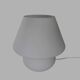 Vintage mushroom table lamp, Hustadt Leuchten, in opaline glass model L 1970.