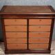 Napoleon III period mahogany notary's cabinet/filing cabinet
