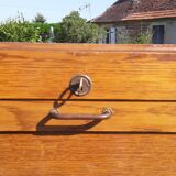 2 furniture has wooden curtains