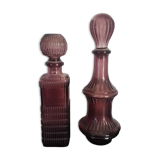 Carafons en verre améthyste