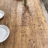 Farmhouse table in elm and pine 2m