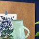 Original illustration A4 Blue and lemon carafe by Coeur de voyou