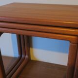 Set of mid century Danish teak nesting tables by GR Gelsted, 1960s