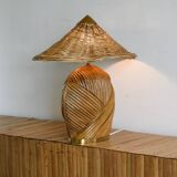 Pencil reed Table Lamp mid century modern