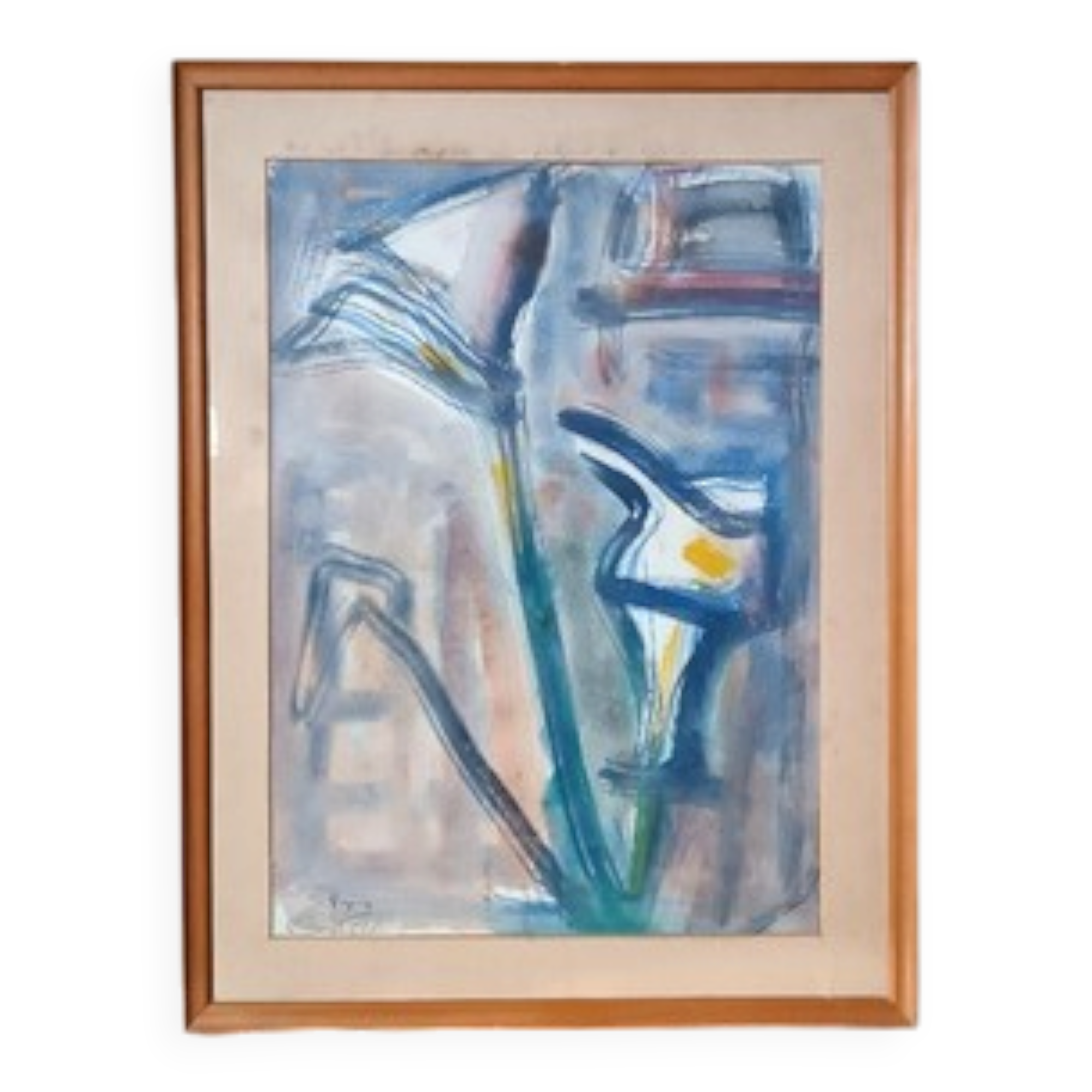 Mixed Technique Painting by Enzo Pregno (Alexandria, Egypt, 1898 - Florence, 19)