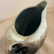 Mid-Century Modern "Forme Libre" Ceramic Pitcher Vase — 1960s